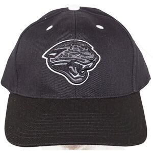 Vintage Jacksonville Jaguars NFL Football Cap - Black Tonal Emboss Logo Hat 2010